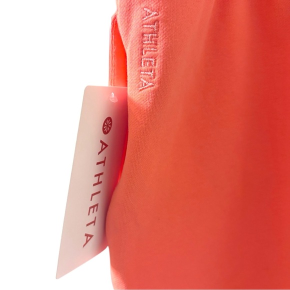 NWT Athleta Women’s Sz XL Heavyweight Terry Sportie Short in Mimosa Pink - Picture 8 of 11